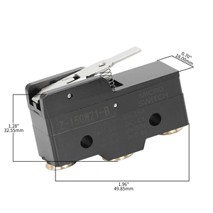 Yüksek kalite Z-15 serisi Limit anahtarı su geçirmez 250V Z-15GW22-B kısa kolu elektrik mikro anahtarı için Push Button asansör - Product Image 3