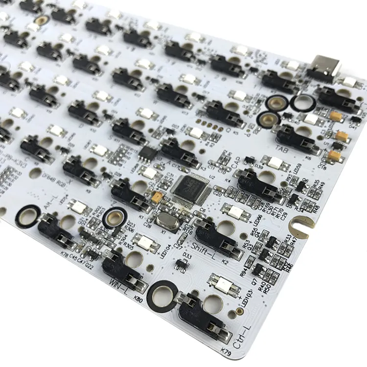 Prezzo di fabbrica OEM Electronic Manufacturer PCBA Service Fast Custom Mechanical Keyboard PCB Assembly