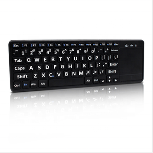 2024 última venta caliente 2,4G teclado táctil inalámbrico ordenador fuente grande letras teclado fabricación teclado de impresión grande - Product Image 2