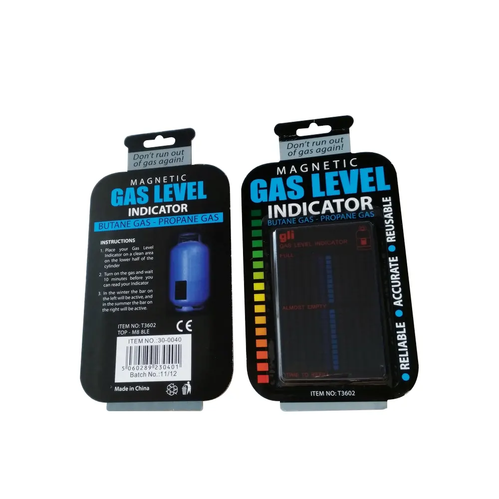 LCD Magnet Gas Level Indicator Thermometer