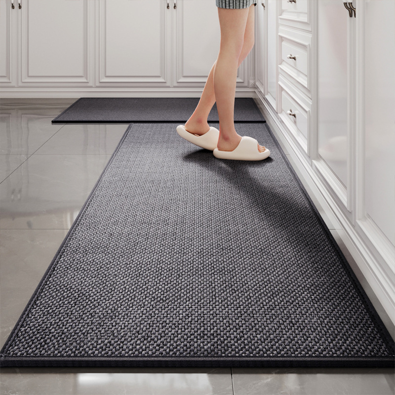 Tapis tissé en caoutchouc - gris étoilé