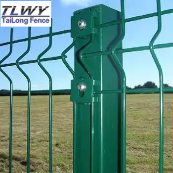 Son açık Metal bahçe çit paneli yol bahçe arazi okul oyun alanı için 3d Panel çit yeşil çit