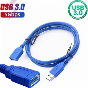 1M USB 3.0 erkek kadın uzatma kablosu USB3.0 tip A erkek mikro B kablosu M/M M/F mavi uzatma veri kablosu hattı - Product Image 4