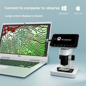 Microscopio electrónico Digital de fuente de luz LED óptica de alta definición todo en uno de grado profesional para aumento biológico - Product Image 3