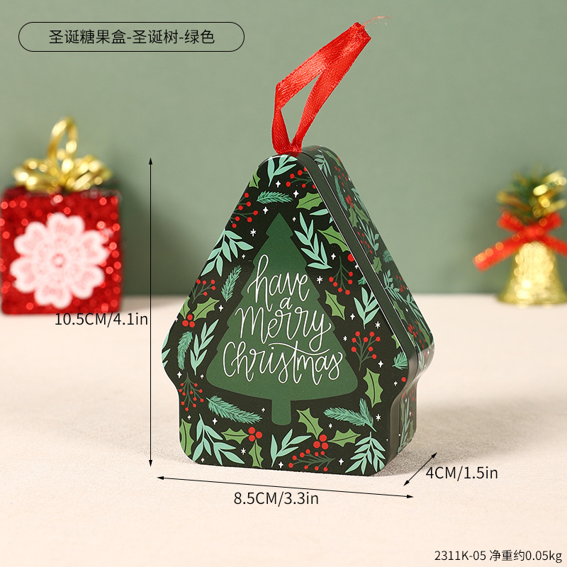 2311K-05 Christmas Candy Box - Christmas Tree - Green