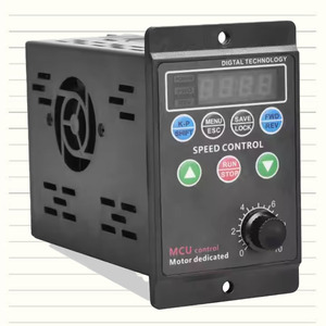Controlador de Motor de salida trifásica de entrada monofásica de 220V, convertidor de frecuencia eléctrico trifásico de 220V Variable