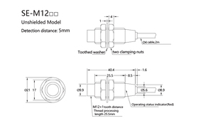 SE-M12N2 Factory Price <strong>Inductive</strong> <strong>Sensor</strong> 5mm Standard Range NPN High Frequency IP67 Proximity <strong>Sensor</strong> Switch - Product Image 6