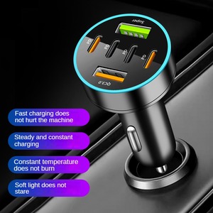 6 8 <strong>4</strong> in 1 Super Fast Car Charger <strong>Adapter</strong> With Digital Display LED Universal PD+QC3.0 Car Lighter USB Charge for IPhone Android - Product Image 6