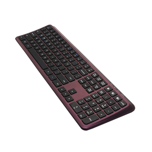 Dual Mode Full Size Ergonomic Wireless <strong>Keyboard</strong> Curved Design Recheageable bluetooth <strong>Keyboard</strong> with <strong>Numeric</strong> Keypad - Product Image 1