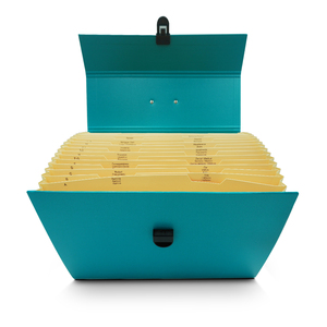 Carpeta de archivos de acordeón expandible de tamaño A4 con 19 bolsillos, organizador de documentos de papel con logotipo personalizado con asa para uso en la Oficina y la escuela - Product Image 4