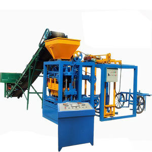 La máquina automática de bloques de pavimentadora de Dubái con sistema hidráulico QT 4-15 hace ladrillos huecos a partir de un motor componente de núcleo de cemento - Product Image 1
