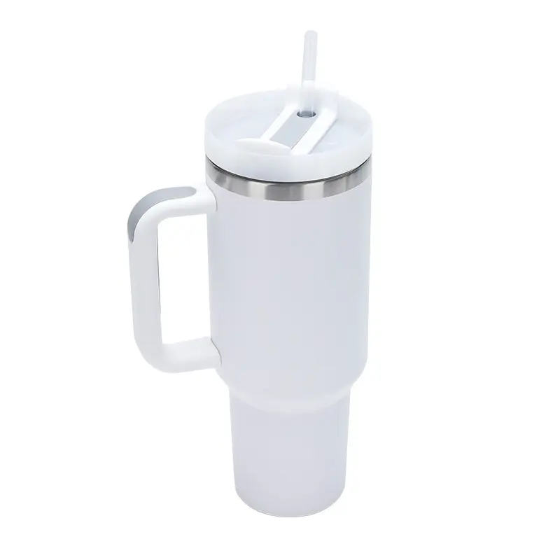 Taza de acero inoxidable de 40oz con logotipo personalizado y Asa Taza Stanleys