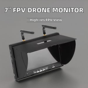 LCD5802D 5,8G 40CH FPV Monitor para Drones multicópteros de 7 pulgadas 800x480 Accesorio DVR 2,4 Ghz Cargador de batería incorporado incluido - Product Image 2