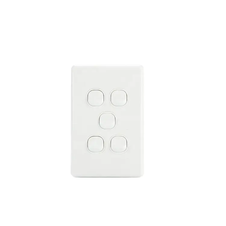 Australien Clipsal C2000 Serie Multi Socket Switch 10A 5 Gang Modern Wall Switch