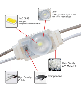 Mini modülü 12v 0.36W 1 LED Lens ile 160 derece IP67 LED enjeksiyon modül lamba reklam işareti için - Product Image 6