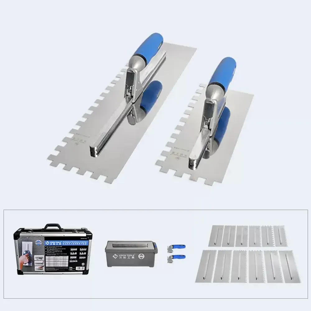 Aço inoxidável Parede Trowel Gesso Concreto Raspagem Drywall Smoothing Espátula Mão Reboco Ferramentas