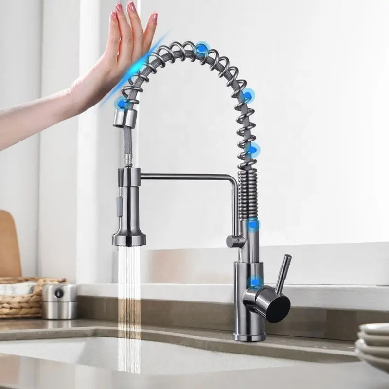 Sensore rubinetto da cucina torneira elettrico automatico smart water tap touch touchless rubinetti da cucina rubinetti per lavello da cucina con sensori