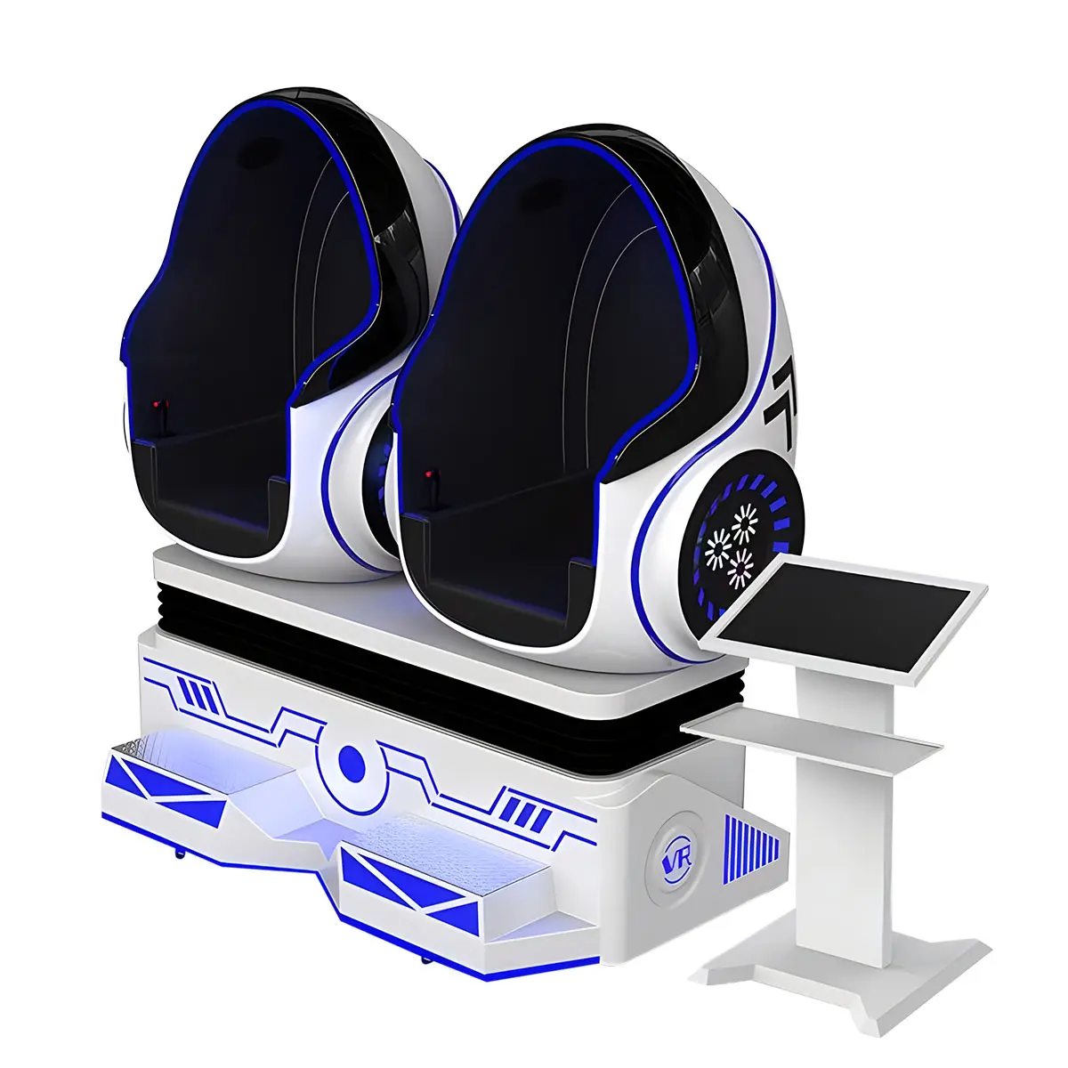 Pazzo Uova 9D VR macchina da gioco Arcade 2 posti film simulatore video uovo sedia VR Cinema per la vendita