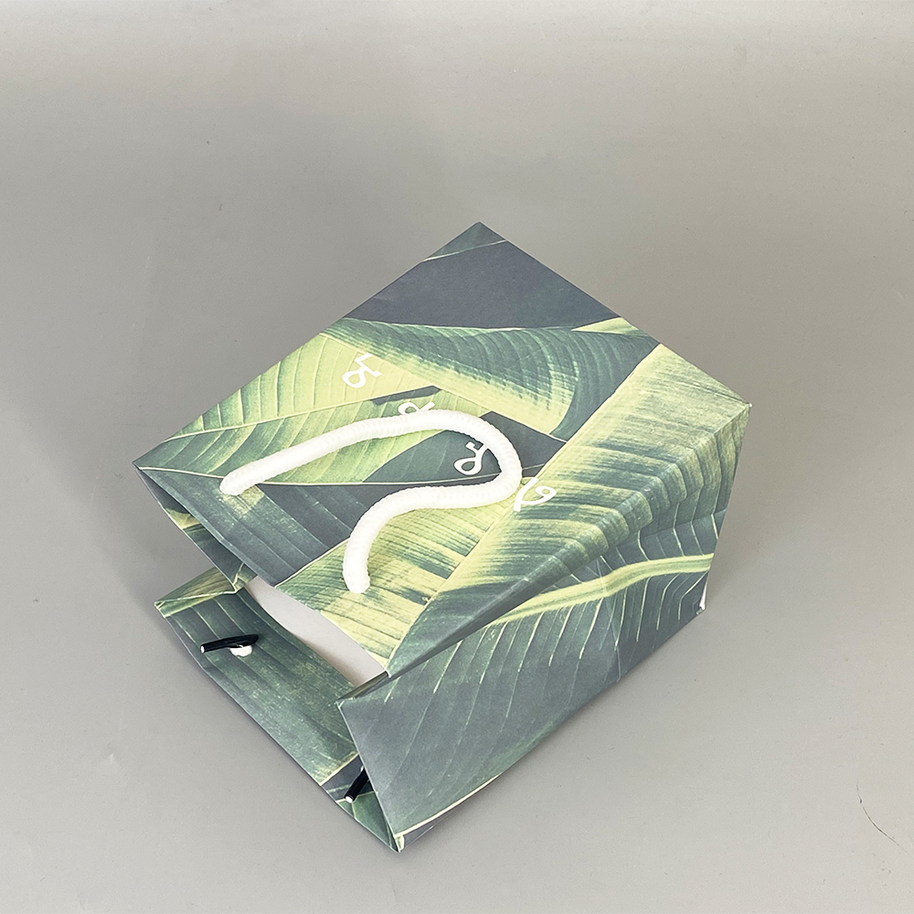 eco friendly luxury white custom shopping packing gift bag