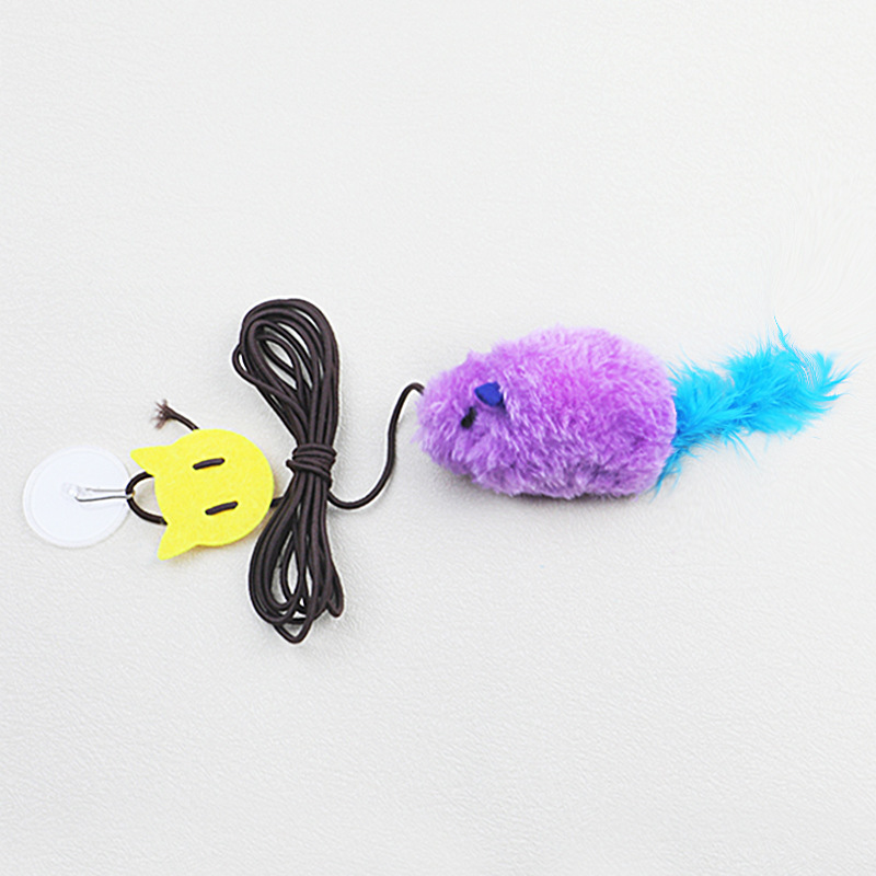 Souris parlante suspendue violette