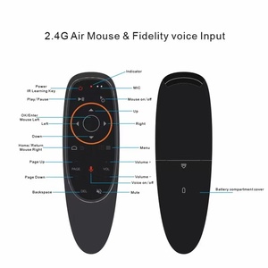 G10S 6-axis hava fare uzaktan ses ile 2.4G BT kablosuz uzaktan kumanda anahtarı akıllı üniversal uyumlu TV uzaktan kumanda aleti - Product Image 6