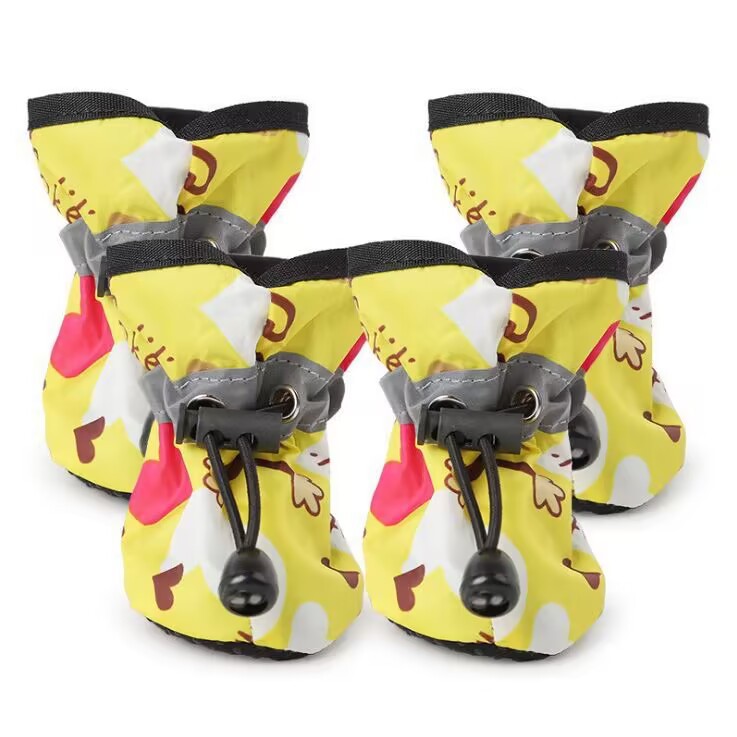 Chaussures en coton jaune singe
