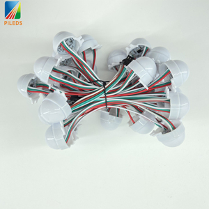 Ws2811 <strong>Pixel</strong> Round 30mm Led Coin Piont Light 12V Digital RGB LED <strong>Pixel</strong> <strong>WS2801</strong> WS2811 LED <strong>String</strong> Ball Light - Product Image 3