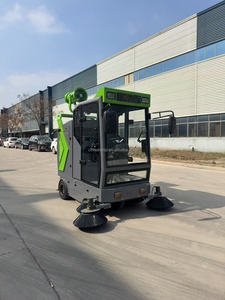 Điện đi xe trên đường quét với bàn chải kiểm soát áp lực và bụi cao lưu trữ 48V cho khu vực rộng lớn - Product Image 3