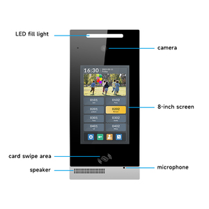 <strong>Android</strong> 8 Inch <strong>Touch</strong> Rfid Key Card Ring Camera Doorbell Wireless Multi Room <strong>Intercom</strong> <strong>System</strong> - Product Image 5