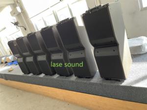 专业H10音频视频音响系统双10英寸1200瓦有源/无源线阵列扬声器木质材料增强声音 - Product Image 4