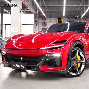 Aulena Oem Droge Carbon Voorkant En Middellip Zijrand Voorkant Canards Achter Diffuser Nieuwe Staat Bumper Voor Ferrari Purosangue - Product Image 4