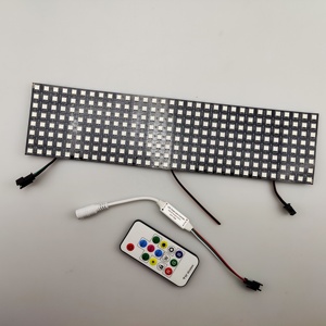แผงไฟ LED แบบจุดสำหรับโฆษณา DC 5V แบบยืดหยุ่น8x8 8 8x32 16x16 RGB LED Matrix สีมหัศจรรย์65หรือ256 LEDs - Product Image 2