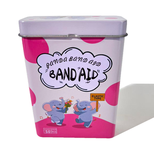 Phim hoạt hình Bunny Band-Aid trong dễ thương Hộp Thiếc-50 pcs vui vẻ Viện trợ đầu tiên cho trẻ em - Product Image 4