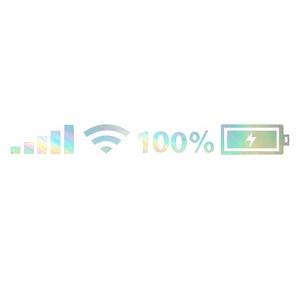 Mobile Phone WiFi signal Battery Power Sign Car Rear Windshield Creative Sticker <strong>Decal</strong> - Product Image 3