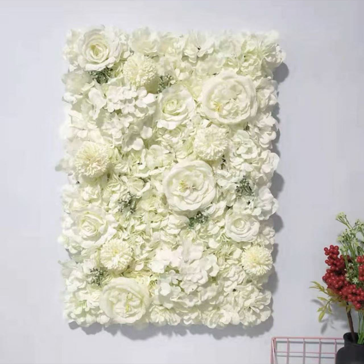 Mur blanc 0.4m * 0.6m de Rose