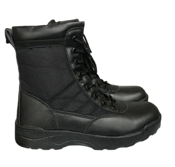 TSB09 Parashot Light weight Preto couro vaca couro microfibra botas