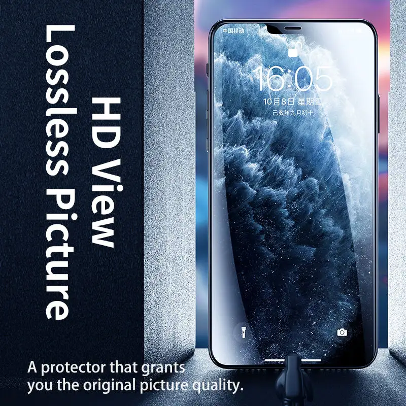 Supglass XC-11 HD iPhone Tempered Glass Bảo Vệ Màn Hình 3D Bảo Hiểm Đầy Đủ Màn Hình Bảo Vệ Cho iPhone 15 14 13 12 11 Pro 8 7 Cộng Với XS