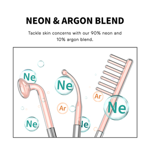 6 in 1 Professional Neon Argon High Frequency Facial Wand Acne Microcurrents <strong>Apparatus</strong> Anti Wrinkle Facial Device - Product Image 6