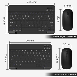Werkseitig 10 Zoll Mini Wireless Charging Multimedia-Tastatur Wiederauf ladbare 2,4 GHz Ergonomische Tastatur - Product Image 5