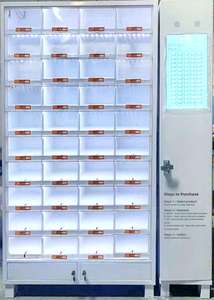 Tùy Chỉnh 24-Giờ Không Người Lái Thông Minh Locker Với Màn Hình 40 Lưới Tủ Máy Bán Hàng Tự Động Tùy Chỉnh Phiên Bản - Product Image 5