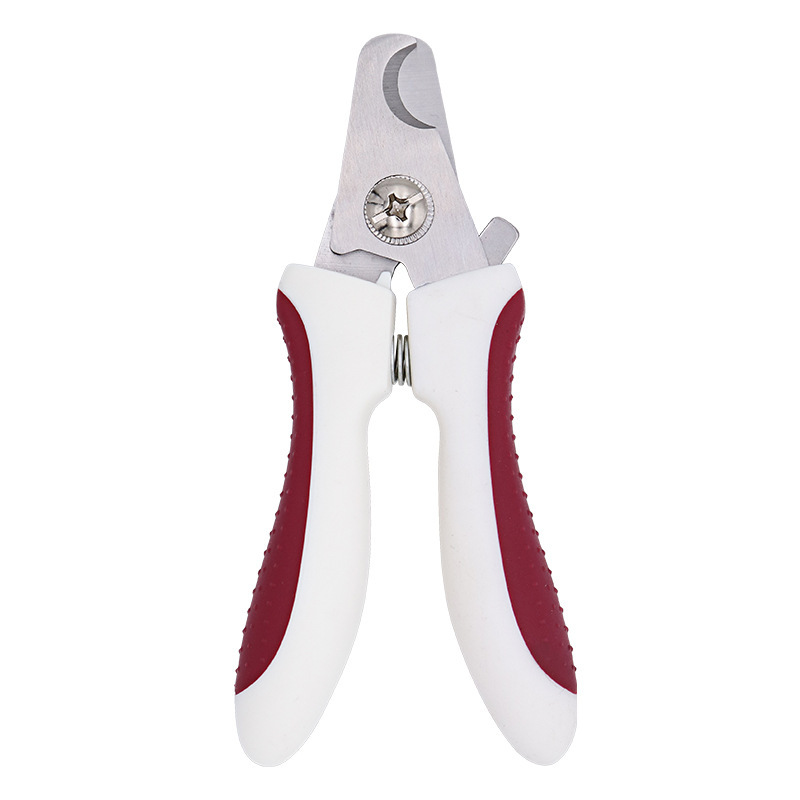 Coupe-ongles pour animaux de compagnie rouge et blanc