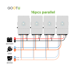 Трехфазный Гибридный солнечный инвертор gotu 380V IP65 10 кВт низкого напряжения с Wi-Fi-модулем и контроллером Солнечного Заряда MPPT - Product Image 4