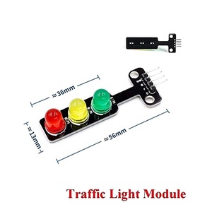 eParthub Mini-LED-Strassenlichtmodul rot gelb grün 5mm 5V Strassenlicht-LED-Anzeige E-Learning Bausteinprogrammierung - Product Image 6