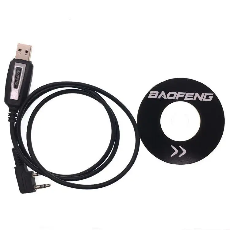 Drop USB ข้อมูลการเขียนโปรแกรมสายเคเบิลกับ CD สำหรับ Baofeng UV-5R BF-66S BF-777S 888S UV-B5 UV-B6วิทยุสนับสนุนหน้าต่าง XP WIN7 Vista