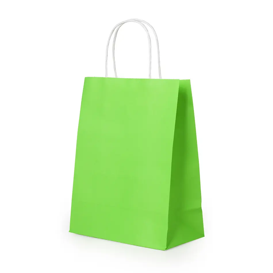 Sacola de papel Kraft luxuosa personalizada colorida, sacola de compras de papel de luxo, ideal para enviar, preço de atacado barato