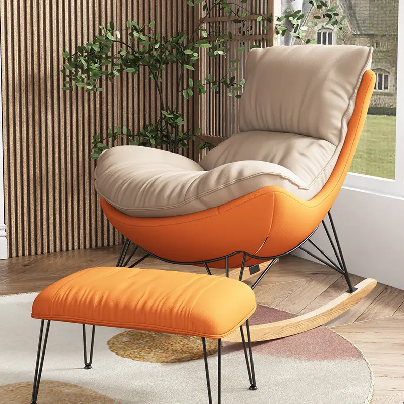 Mobilier de salon de loisirs, chaises à bascule simples pour adultes