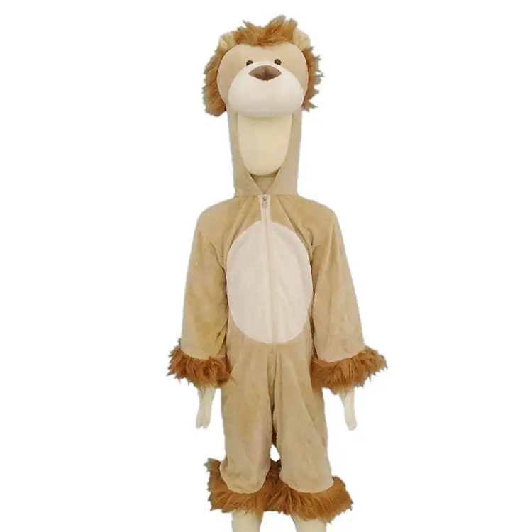 Customized children's plush animal lion mascot costume for party