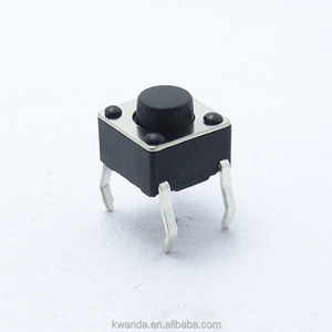 Micro pulsante interruttore tattile 6*6 SMT 5mm di altezza 4pin Plug-in PCB 1 no1nc struttura elettronica in plastica per elettrodomestici - Product Image 1