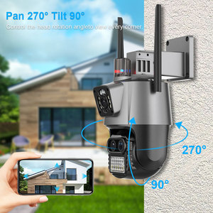 3MP 3 เลนส์โทรศัพท์สมาร์ท APP กล้อง PTZ กลางแจ้งสามเลนส์หน้าจอคู่กล้องเครือข่าย ICSEE การเฝ้าระวังกล้องรักษาความปลอดภัย WIFI - Product Image 4