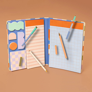 Juego de notas adhesivas personalizadas Mini Bloc de notas Notebook Impresión de logotipo personalizado Bloc de notas adhesivas de escritorio